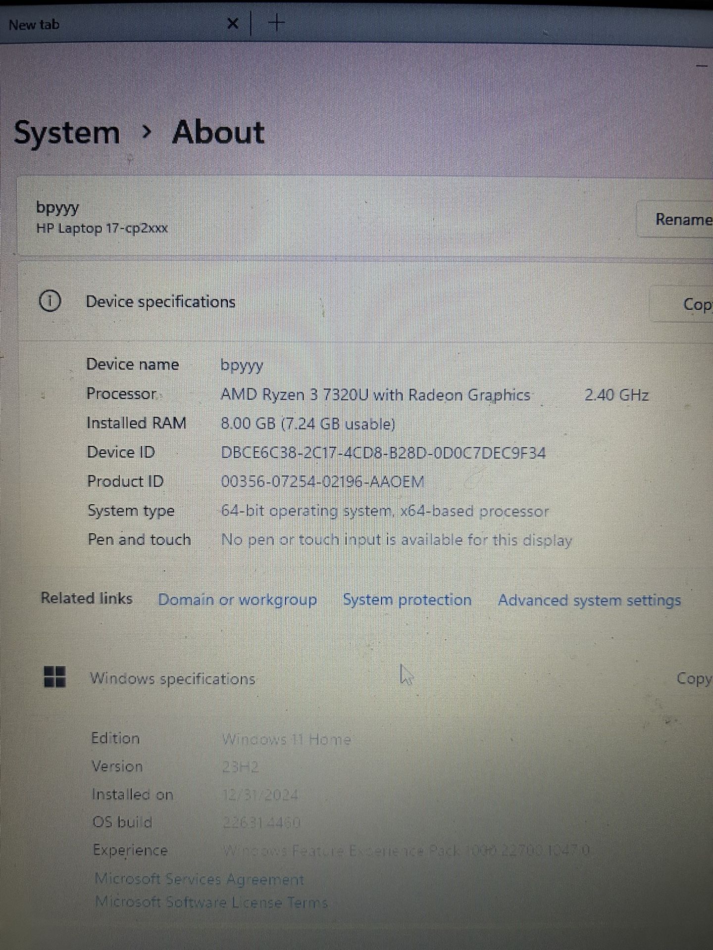 HP 17 Laptop