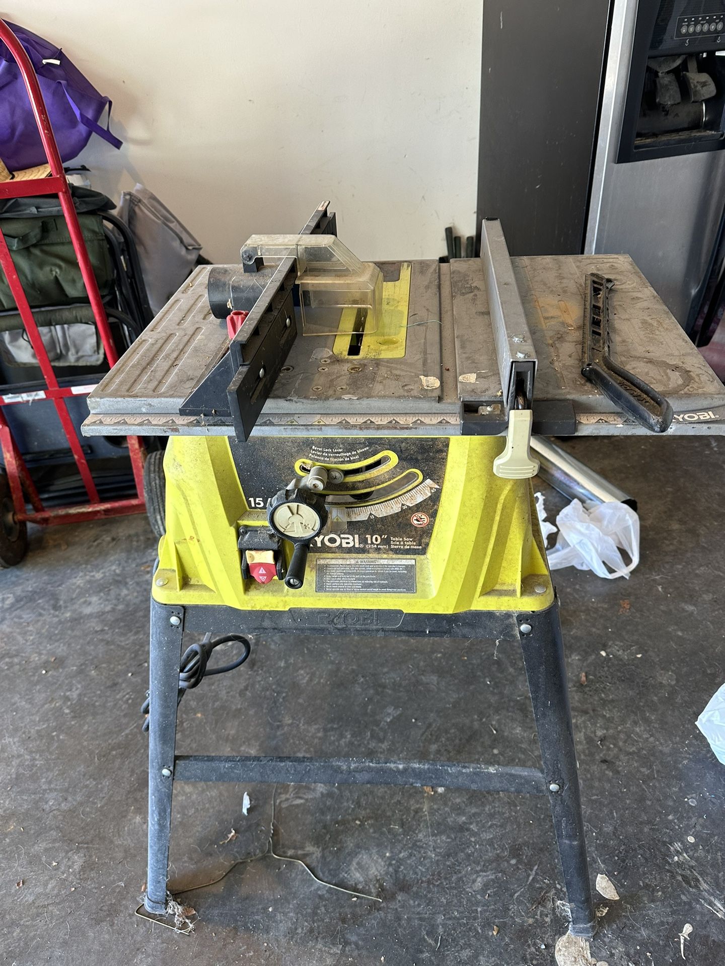 Ryobi 10” Table Saw. As You See It.