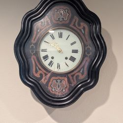 Antique French Chiming Wall Clock