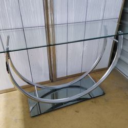 Glass/ Chrome CONSOLE TABLE / Mesa Consola De Vidrio 🔥🔥 NEW IN BOX!!!