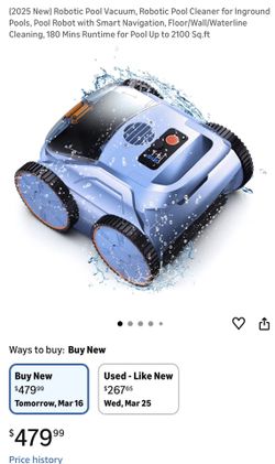 2025 New Robotic Pool Vacuum 