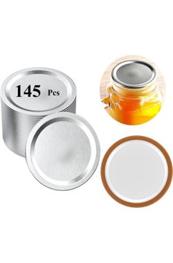 145-Count, Aebor Canning Lids, Mason jar Lids Regular Mouth Canning Lids