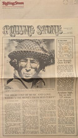 First Rolling Stone Magazine 11/1967 REPRINT