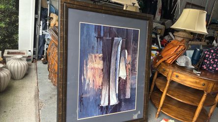 Poch Romeu  LARGE HUGE FRAMED ART
