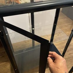 IKEA Glass Display Cabinet w/Lock & key