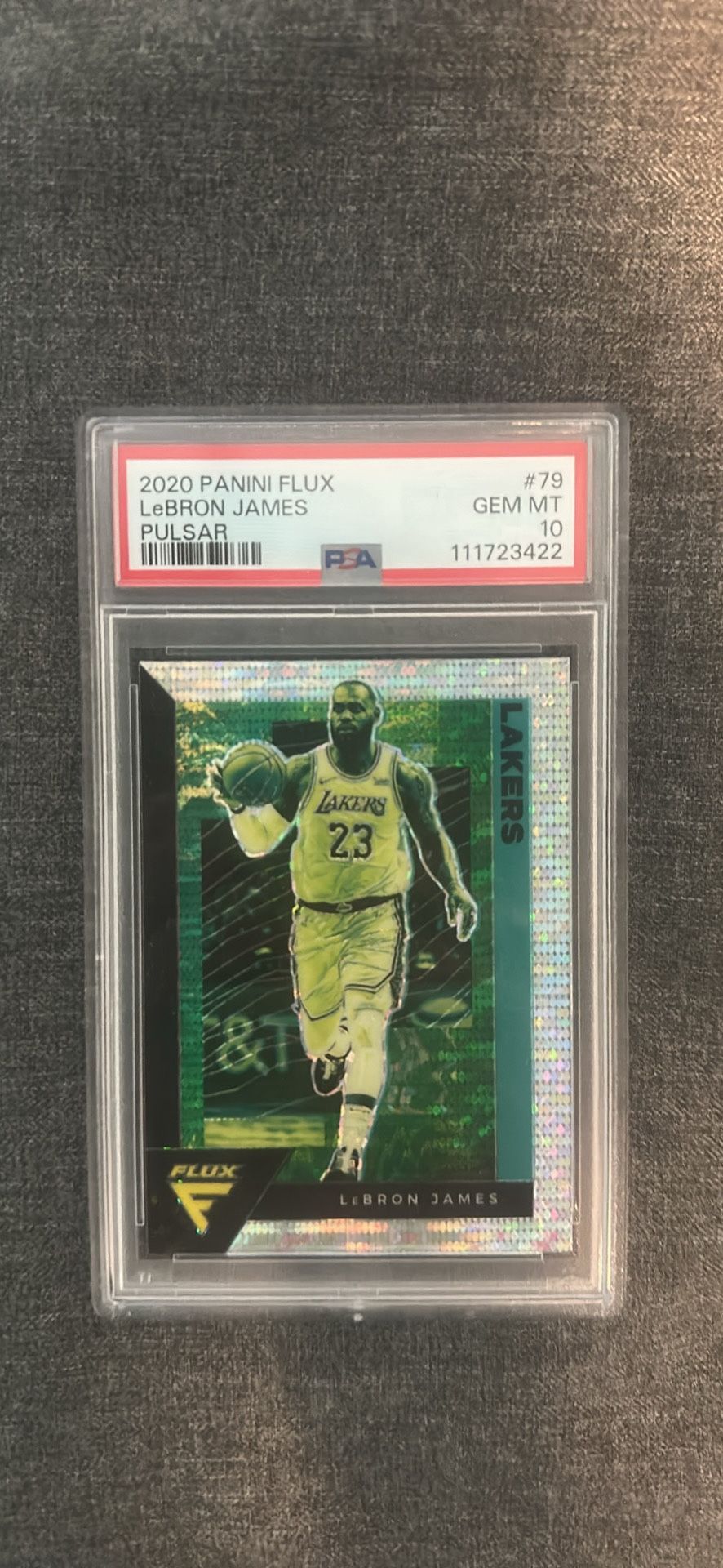 2020 Panini Flux Pulsar LeBron James #79 PSA 10 GEM MINT