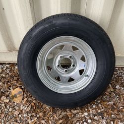New 205-75-14inch  trailer tire With 5-lug galvanizedrims.$140/each