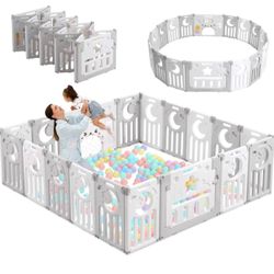 (NEW) Dripex Foldable Playpen for Babies and Toddlers