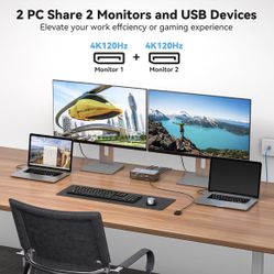 Dual Screen DisplayPort Docking Station 