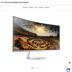 Samsung CF791 Series 34-Inch QHD Ultra Wide 1440p, Curved Widescreen Monitor (C34F791)

