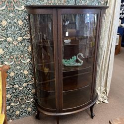 Antique Oak China Cabinet