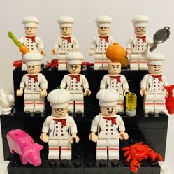 Gourmet Kitchen Building Block Set Custom Lego Minifigures Toys