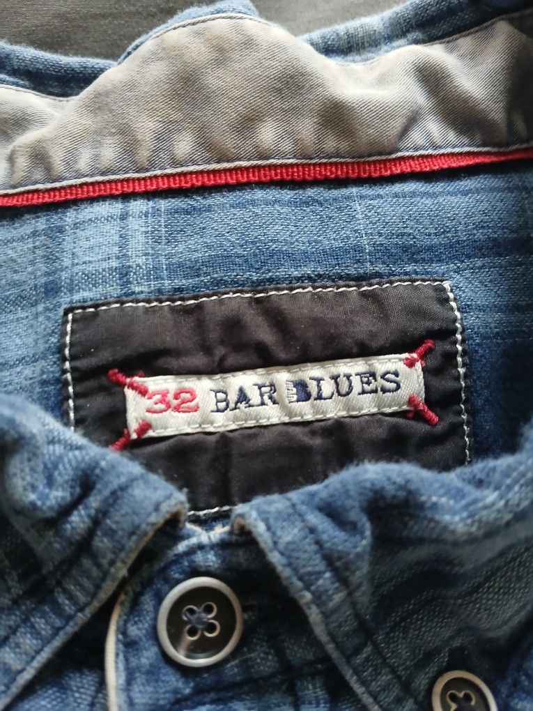 32 Bar Blues men's long-sleeve shirt.