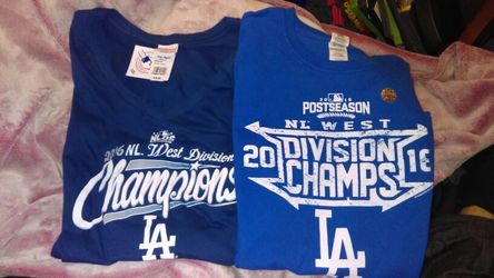 Dodgers 2016 West Division Championship t-shirts