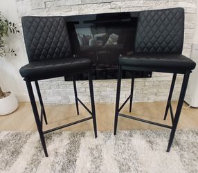 Two Black Stools 