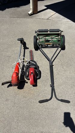 Grass trimmer , mower and hedge trimmer