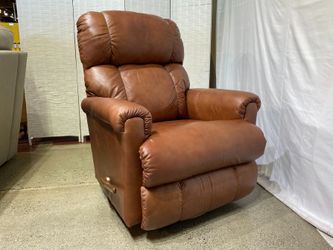 NEW! LA-Z-BOY Brown Leather Pinnacle Manual Rocker Recliner