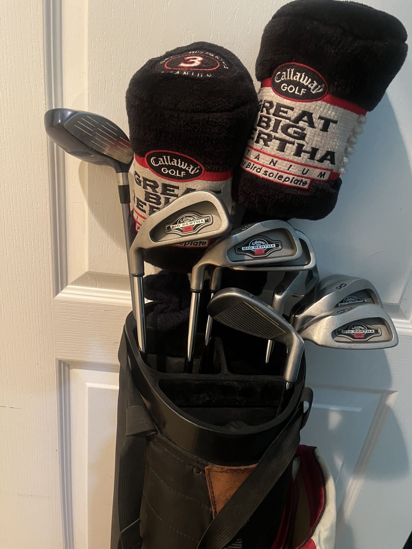 Callaway left hand Gold Clubs