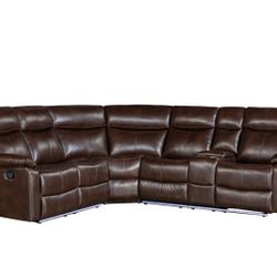 Brown Sectional 
