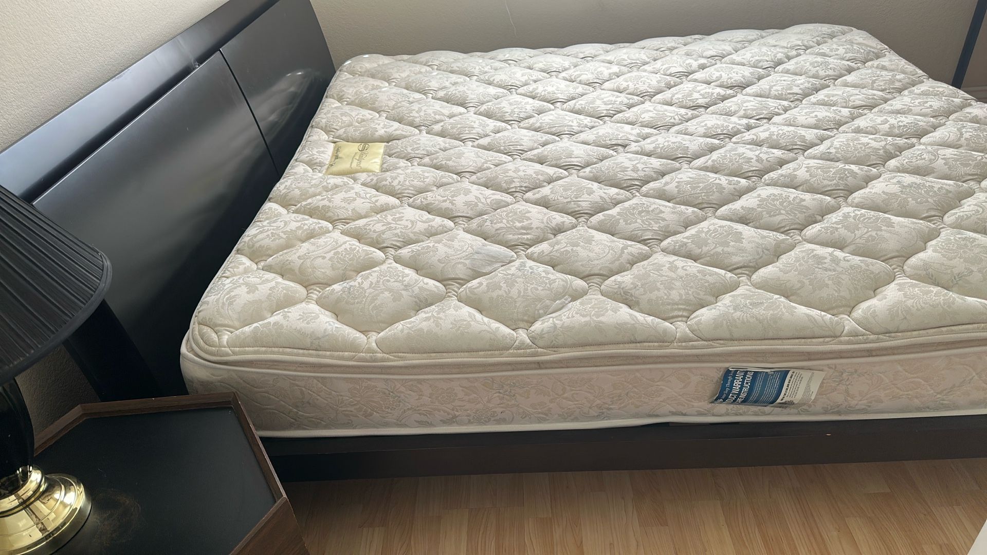 King Bed Frame And King Beauty rest Mattress