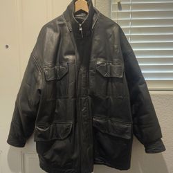 GENUINE LEATHER JACKET LARGE