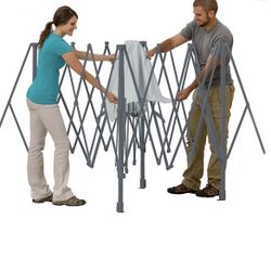 Ozark Trail 14' x 14' Instant Lighted Canopy for Camping - Blue, Gray