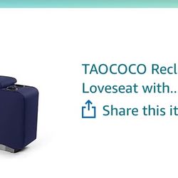 Armchair Console Seat Cover