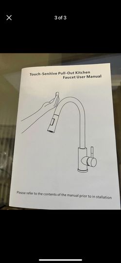 Touch sensitive pull out kitchen faucet, Brush Nickel- Thumbnail