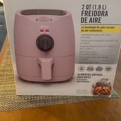 BELLA 2QT Personal Air Fryer - Matte Pink/Lavender