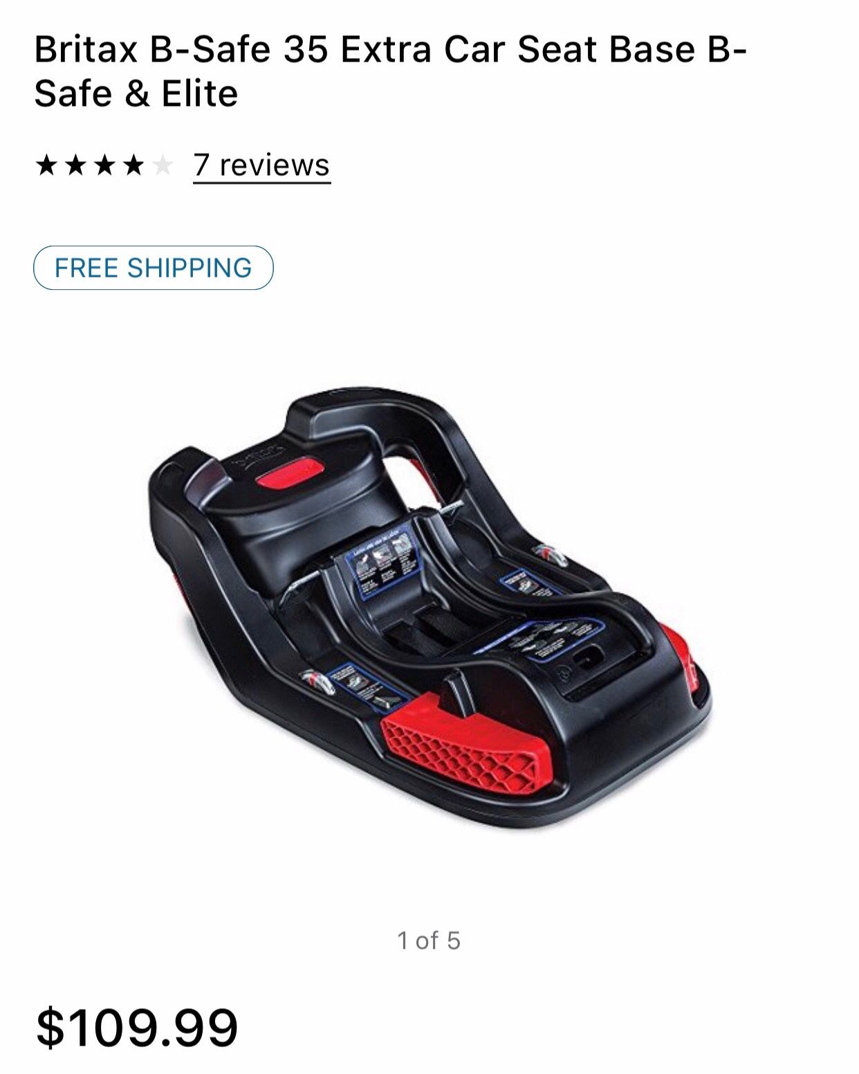 Britax b safe car seat base 2019