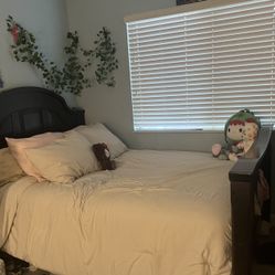 Real Cherry Wood Bed 