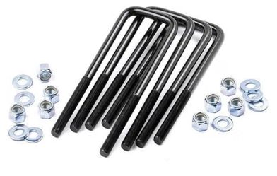Rough Country Universal Square U-Bolt Kit - 9.5" L, 2.5" W, 9/16" Thread