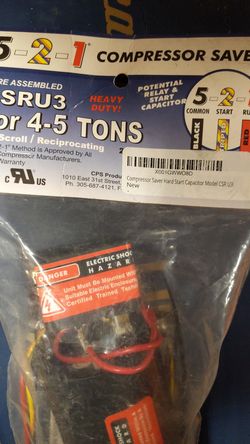 5-2-1 Compressor Saver Hard Start Kit CSR U3