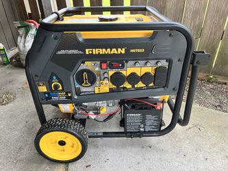 Firman H07553 Dual Fuel Portable Generator Electric Start