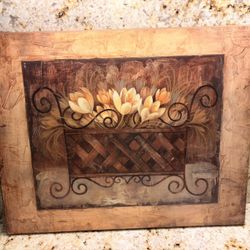 16x20 Art Frame with Flowers