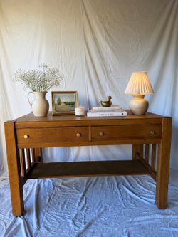 Solid Wood Office Table / Entry Table – Beautiful Warm Tone