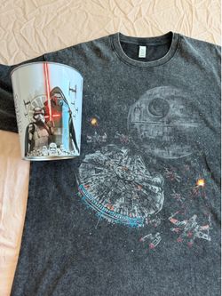Star Wars T- Shirt and a Star Wars Popcorn Bucket