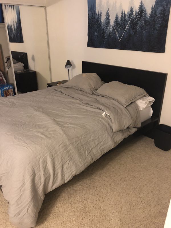 Ikea Malm Queen Bed Frame Black Brown For In San Go Ca Ikea Malm Queen Bed Frame Black Brown For In San Go Ca Offerup
