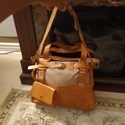 Genuine Leather  Handbag Crossbody Bag 