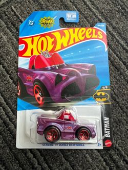 Hot Wheels Purple Tooned TV Series Batmobile – Brand New | Batman