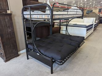 Twin Over Futon Bunk Bed Set
ONLY $799!! $39 Down, Easy
Approvals!! Delivery Available! Thumbnail