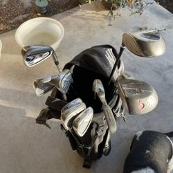 Golf Club Irons Set, With Stand Bag