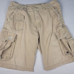 Timberland Stratham Issue Heavyweight Outdoor Men's Khaki Cargo Shorts Size 34