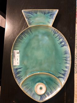 Bluefish large plate 10.25” H * 16” L