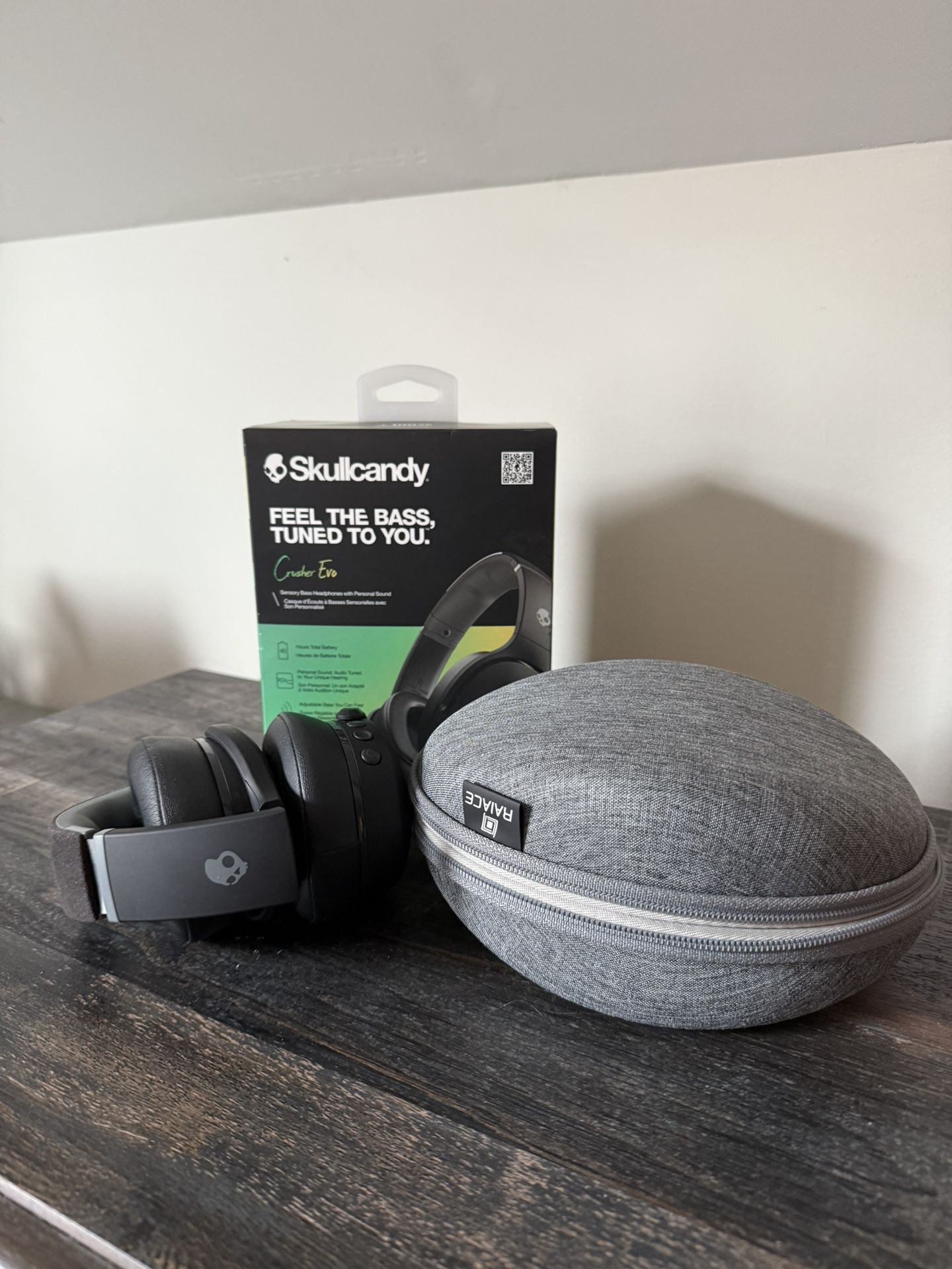 Skullcandy - Crusher Evo Over-the-Ear Wireless Headphones - Matte Black