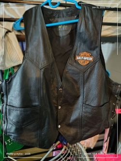 Xxl genuine leather Harley Davidson Vest