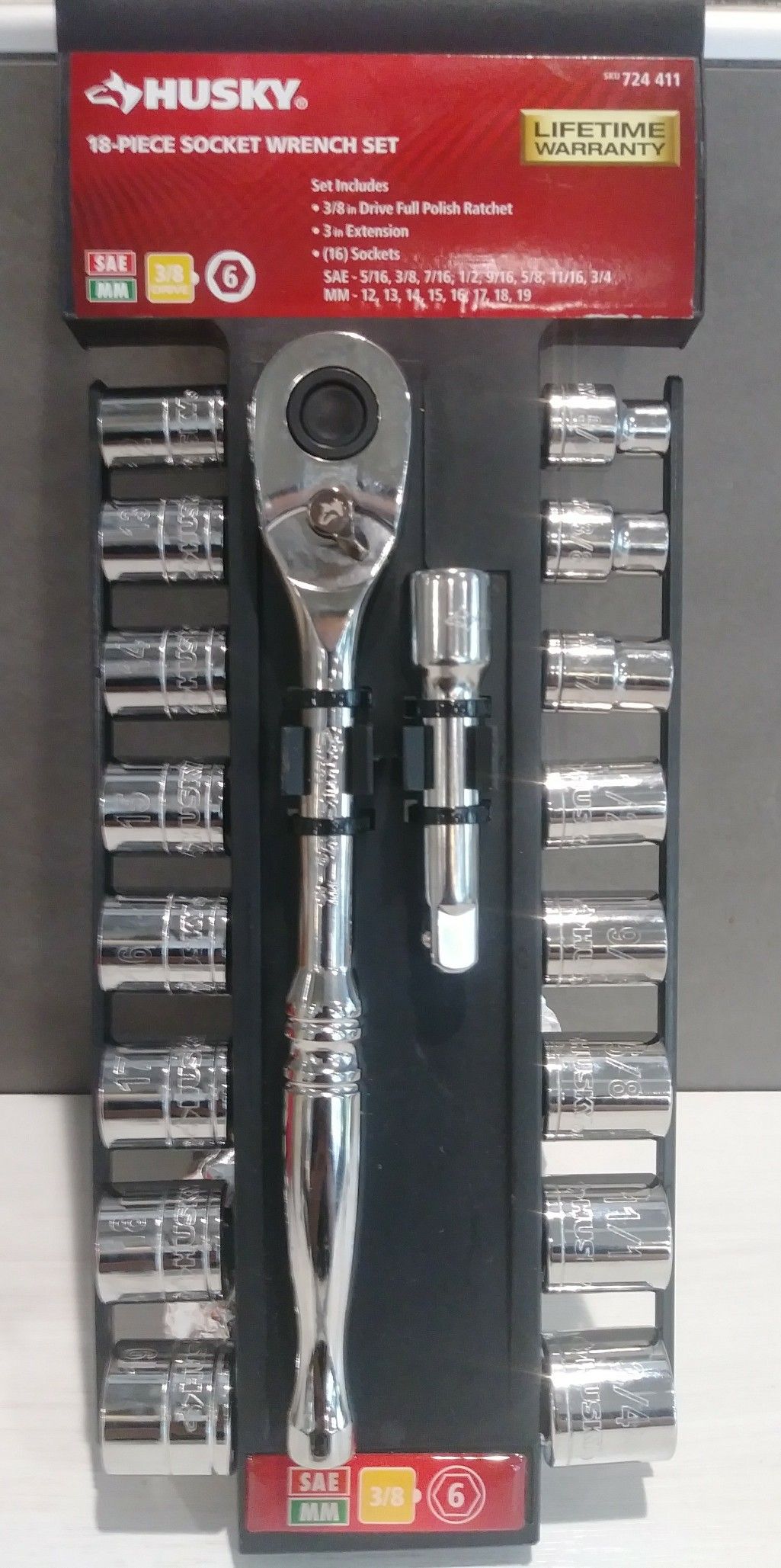 HUSKY 18 PIECE WRENCH SET
