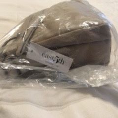 BRAND NEW LADIES EAST 5TH BEIGE LEATHER SHOULDER BAG