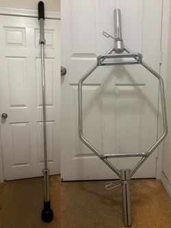 45 Lb Olympic Barbell and Hexbar Deadlift ($70/Each or $120 Together)