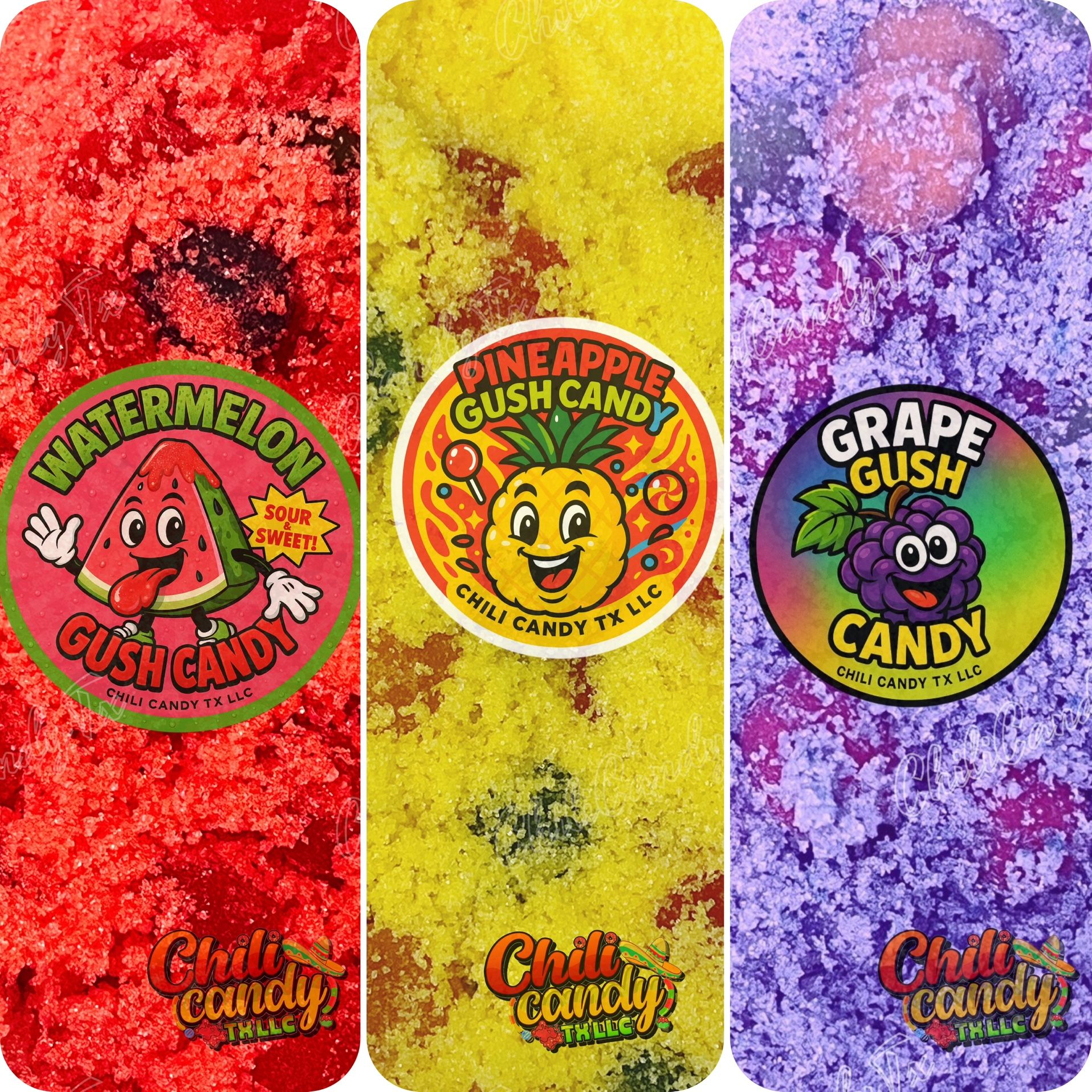 Sour & Sweet Candy Flavored Gushers 1lb